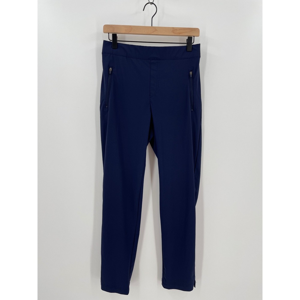 Tommy‎ Bahama Active Blue Performance Ankle Pants Womens M Stretch Zip Pocket